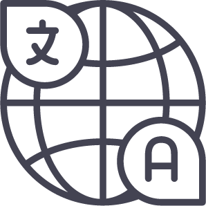 登録者限定日本語サポートのアイコン