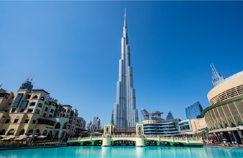 ドバイのビル群